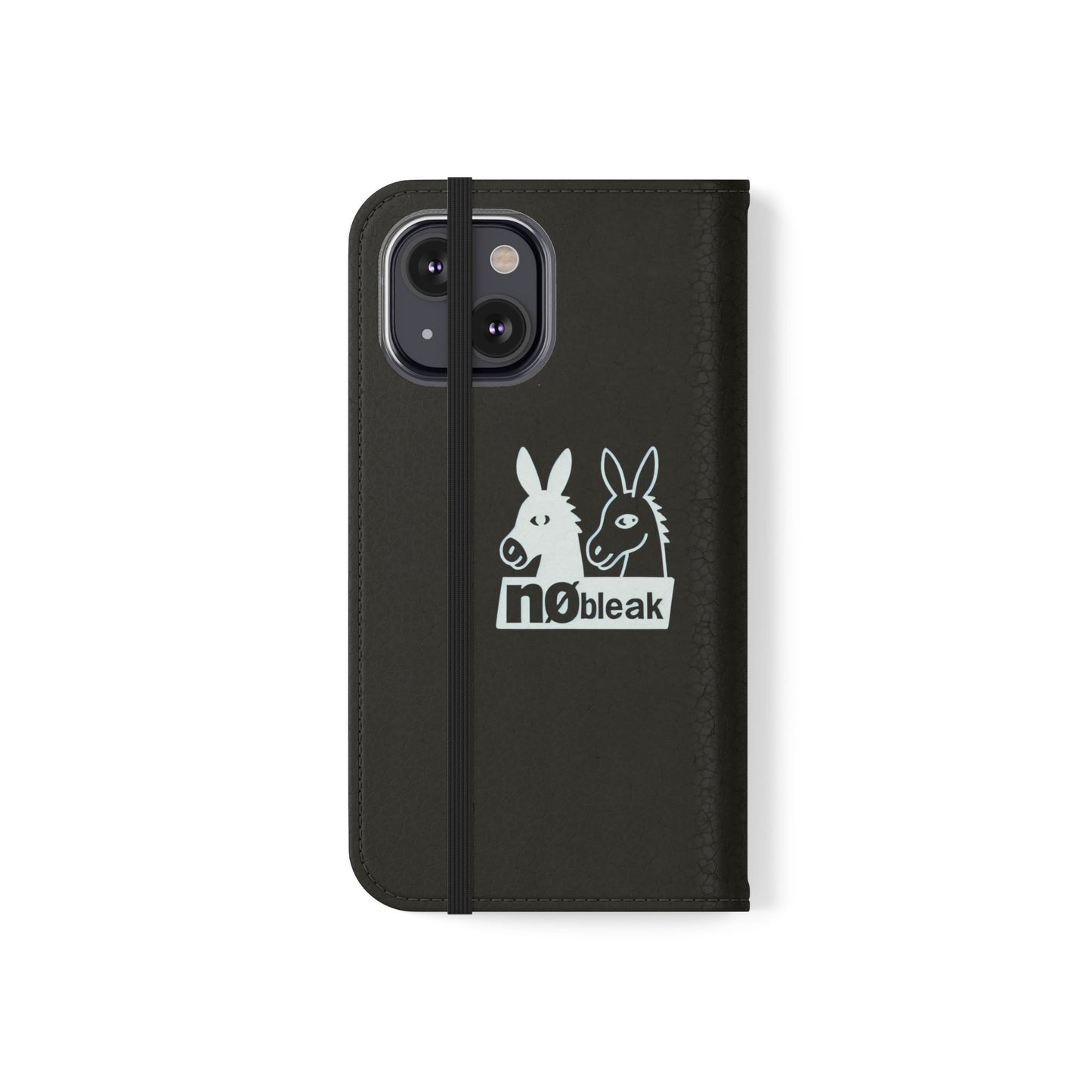 Stylish Flip Case with Unique Animal Design, Phone Protector, Gift for Animal Lovers, Customizable Phone Cover, Black Flip Wallet