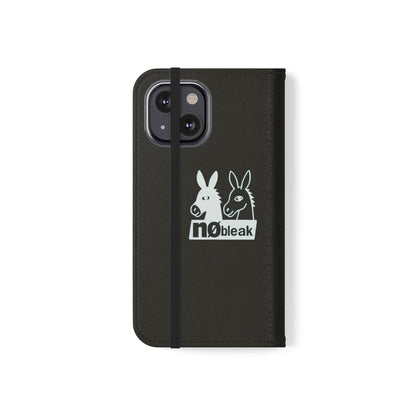 Stylish Flip Case with Unique Animal Design, Phone Protector, Gift for Animal Lovers, Customizable Phone Cover, Black Flip Wallet