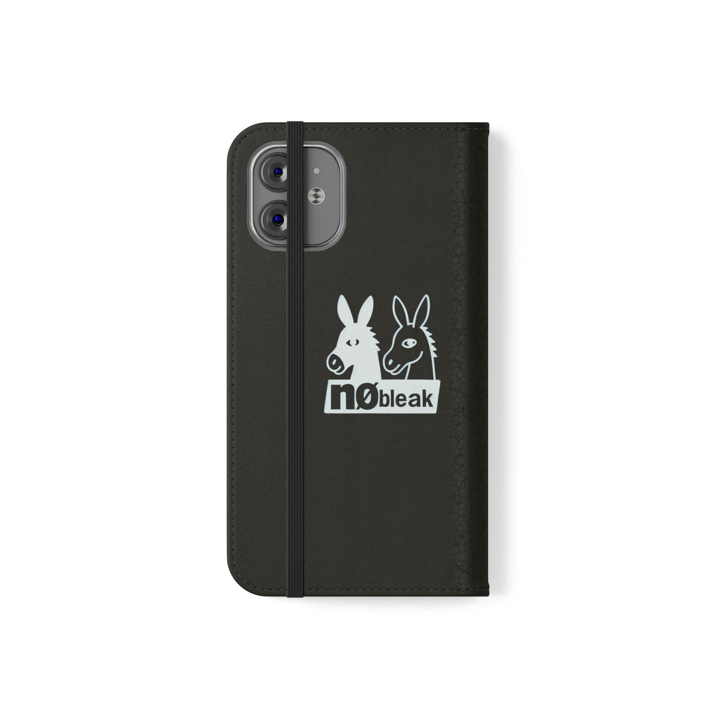 Stylish Flip Case with Unique Animal Design, Phone Protector, Gift for Animal Lovers, Customizable Phone Cover, Black Flip Wallet