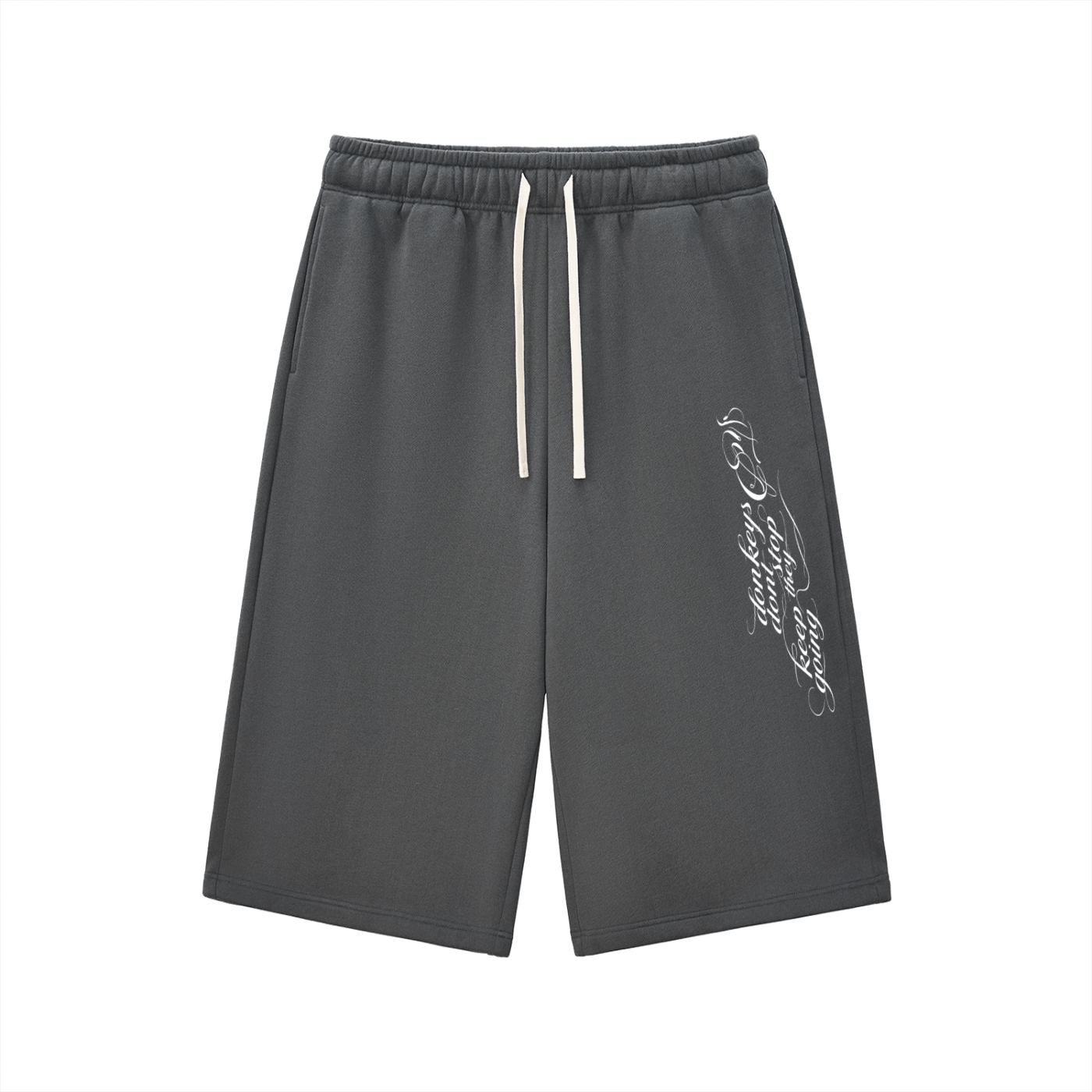 Unisex Relaxed Drawstring Long Shorts