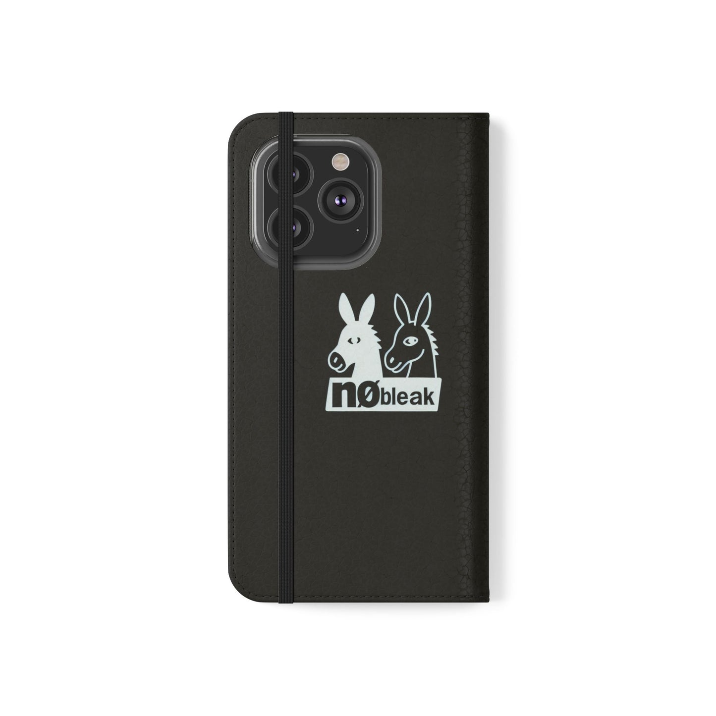 Stylish Flip Case with Unique Animal Design, Phone Protector, Gift for Animal Lovers, Customizable Phone Cover, Black Flip Wallet