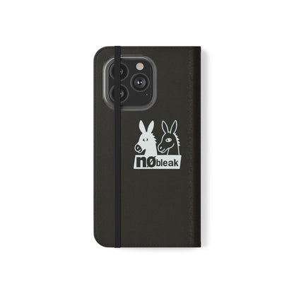 Stylish Flip Case with Unique Animal Design, Phone Protector, Gift for Animal Lovers, Customizable Phone Cover, Black Flip Wallet