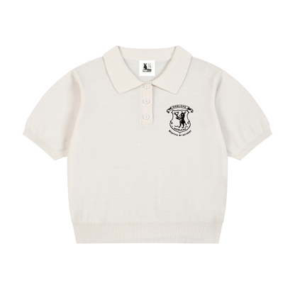 Women’s Knit Cotton Polo Shirt