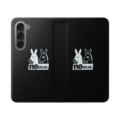 Stylish Flip Case with Unique Animal Design, Phone Protector, Gift for Animal Lovers, Customizable Phone Cover, Black Flip Wallet