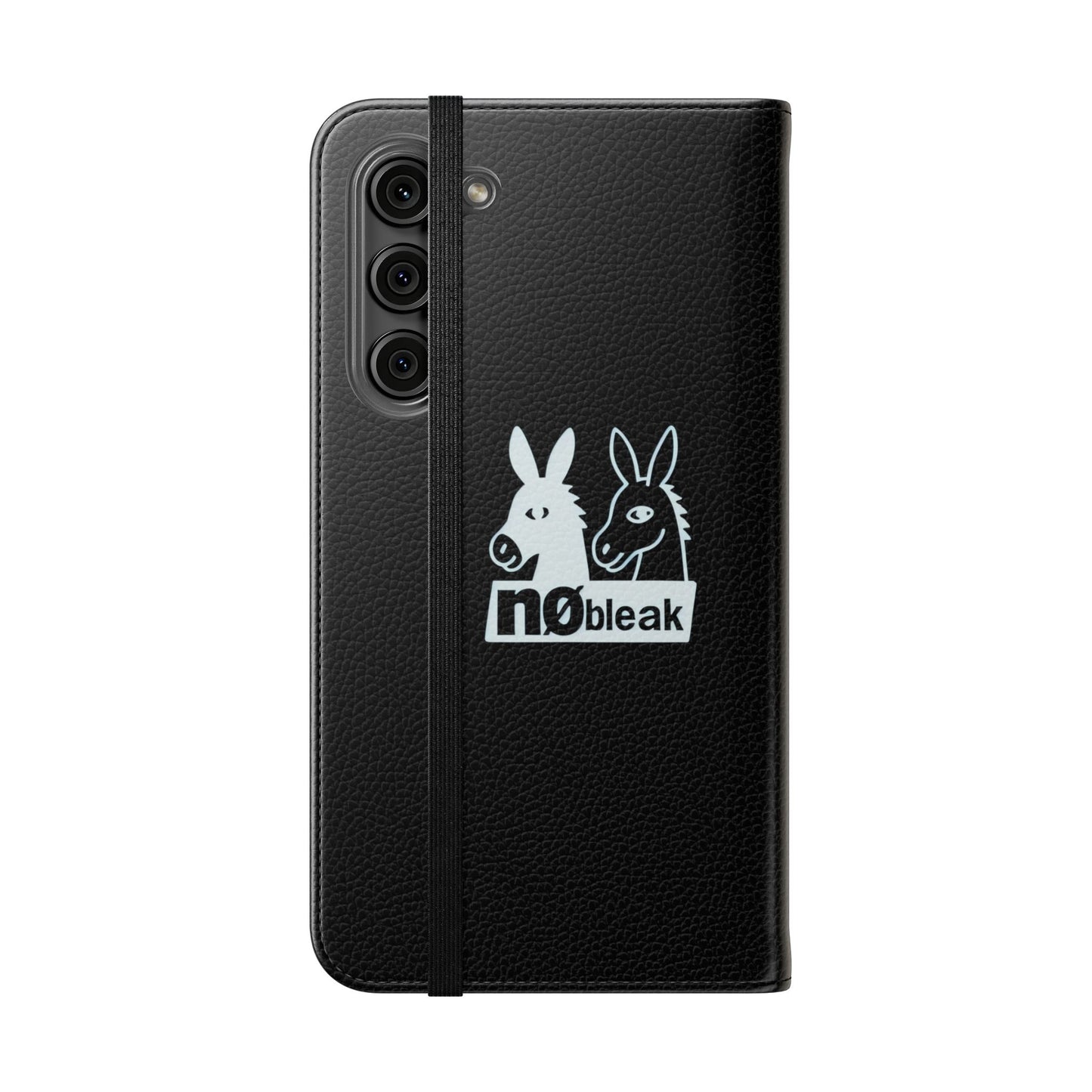 Stylish Flip Case with Unique Animal Design, Phone Protector, Gift for Animal Lovers, Customizable Phone Cover, Black Flip Wallet