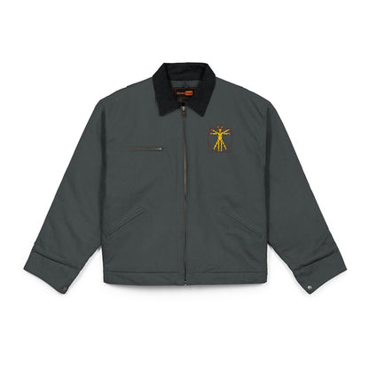 Jacket — Industrial Golden Gear Logo Chest Embroidered Jacket