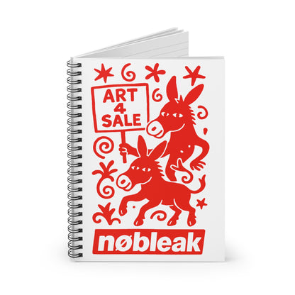 Artistic Spiral Notebook - Creative Journal for Artists, Gift for Students, Fun Stationery, Sketchbook, Unique Writing Pad