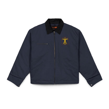 Jacket — Industrial Golden Gear Logo Chest Embroidered Jacket