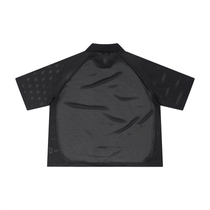 Unisex Striped Mesh Boxy Street Soccer Jersey