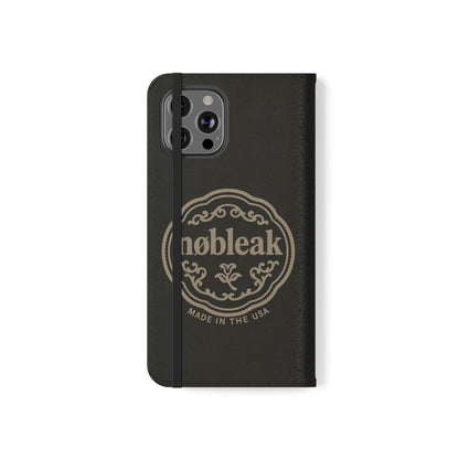 Elegant Leather Flip Case for Phones, Personalized Smartphone Case, Travel Wallet, Custom Gift for Her, Stylish Phone Protector