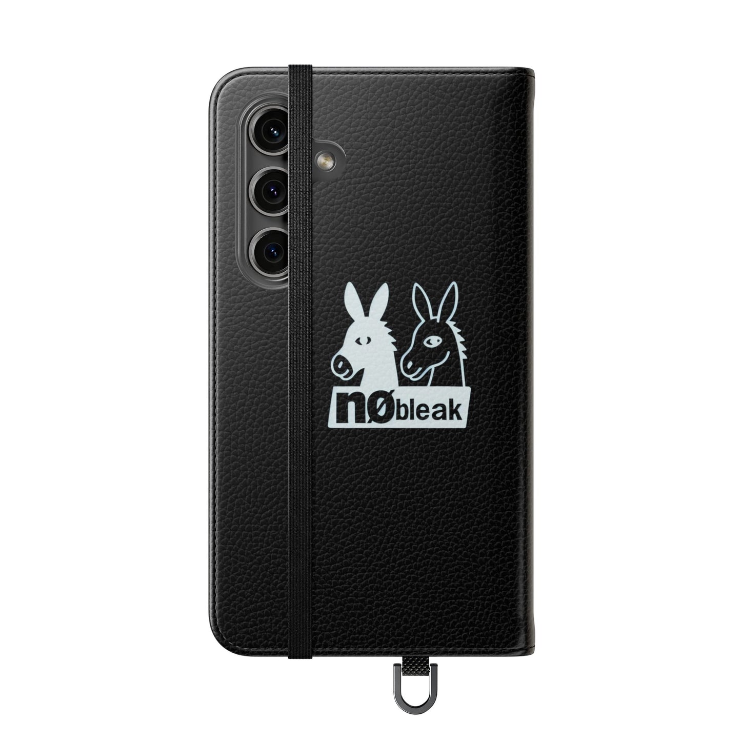 Stylish Flip Case with Unique Animal Design, Phone Protector, Gift for Animal Lovers, Customizable Phone Cover, Black Flip Wallet