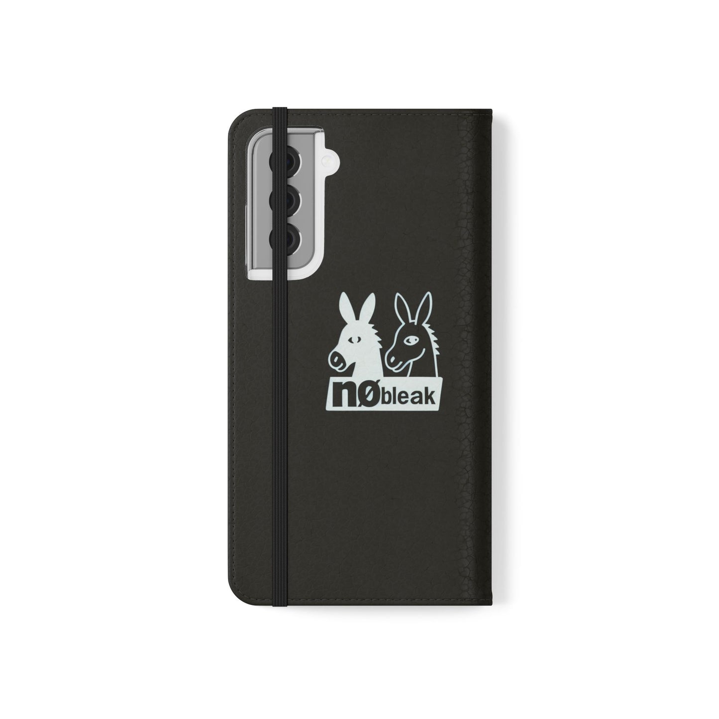 Stylish Flip Case with Unique Animal Design, Phone Protector, Gift for Animal Lovers, Customizable Phone Cover, Black Flip Wallet