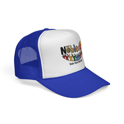 Nobleak 'Born From Pressure' Trucker Cap — Colorful Retro Graphic Hat