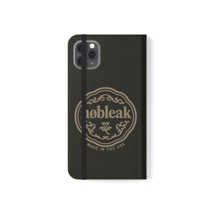 Elegant Leather Flip Case for Phones, Personalized Smartphone Case, Travel Wallet, Custom Gift for Her, Stylish Phone Protector