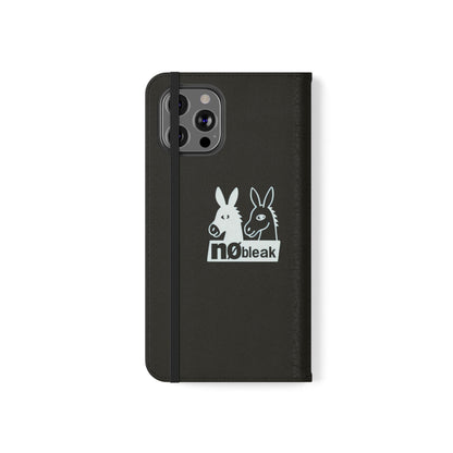 Stylish Flip Case with Unique Animal Design, Phone Protector, Gift for Animal Lovers, Customizable Phone Cover, Black Flip Wallet