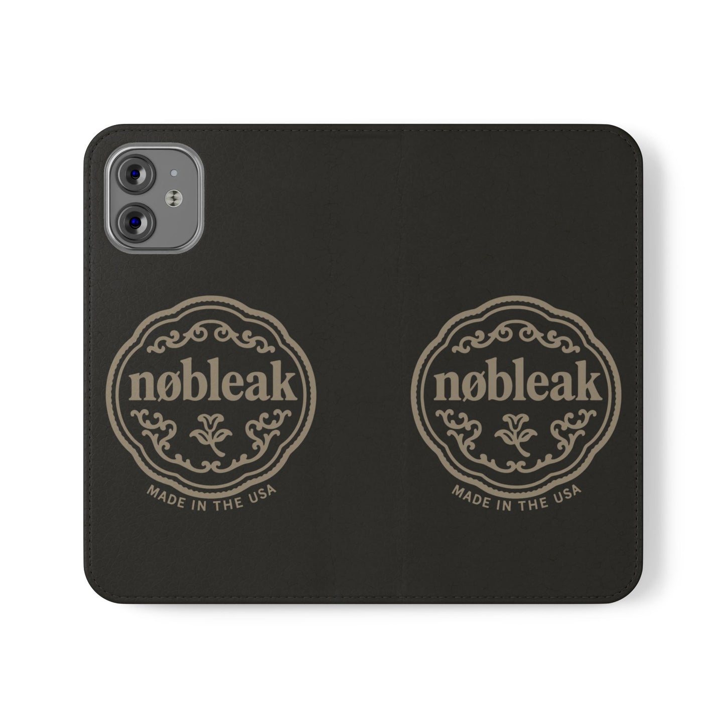 Elegant Leather Flip Case for Phones, Personalized Smartphone Case, Travel Wallet, Custom Gift for Her, Stylish Phone Protector