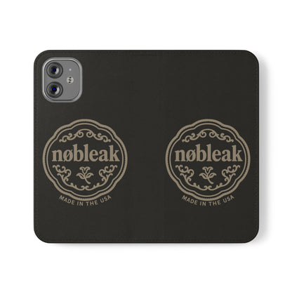 Elegant Leather Flip Case for Phones, Personalized Smartphone Case, Travel Wallet, Custom Gift for Her, Stylish Phone Protector