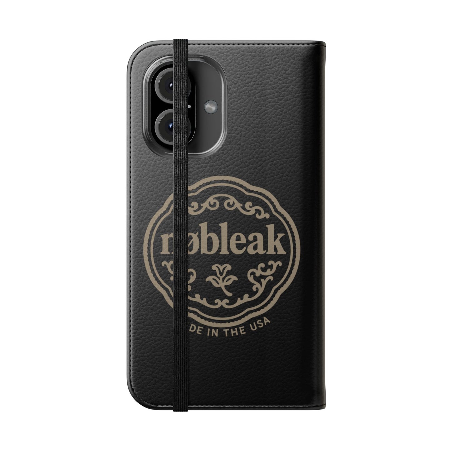 Elegant Leather Flip Case for Phones, Personalized Smartphone Case, Travel Wallet, Custom Gift for Her, Stylish Phone Protector