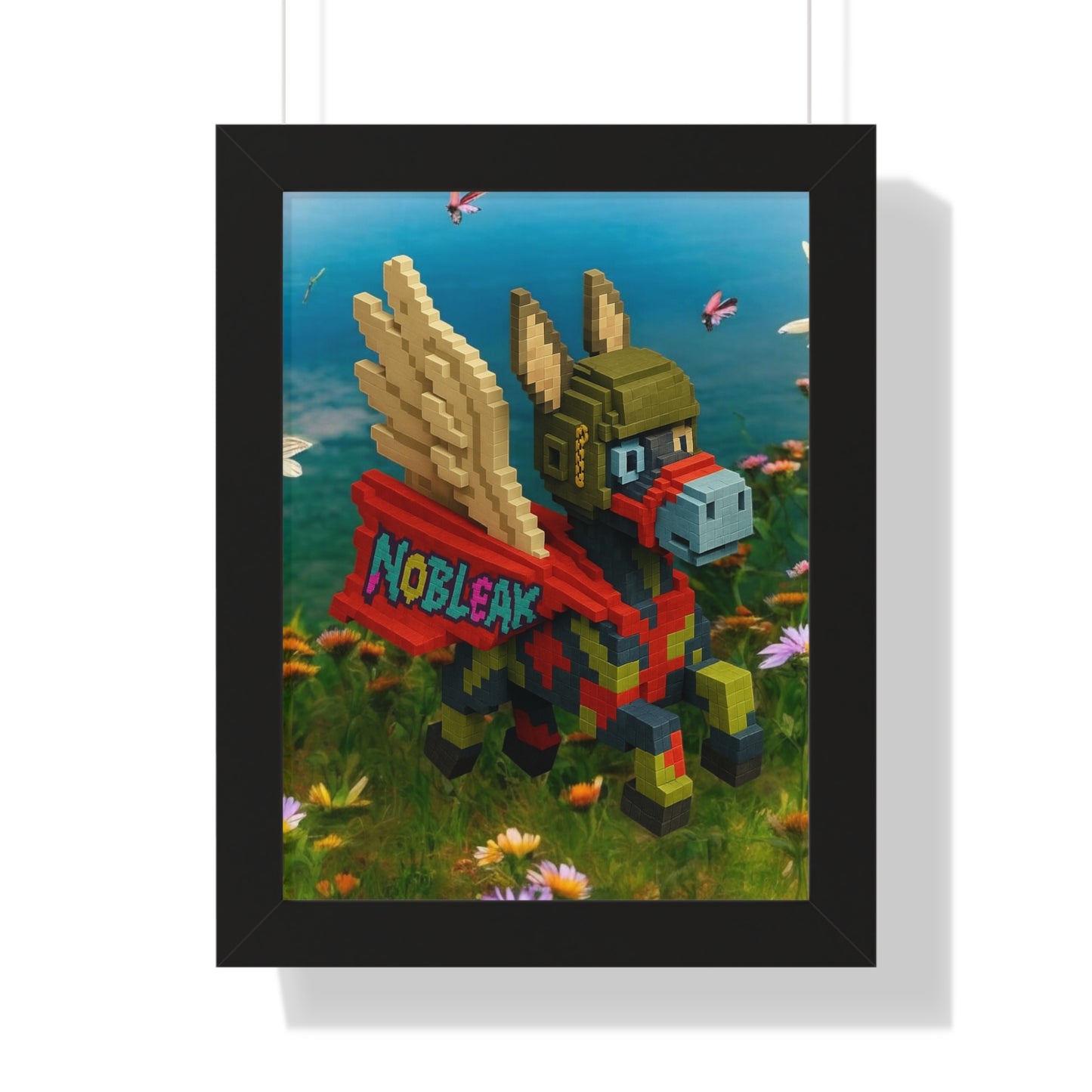 nøbleak Lego Framed Vertical Poster Art
