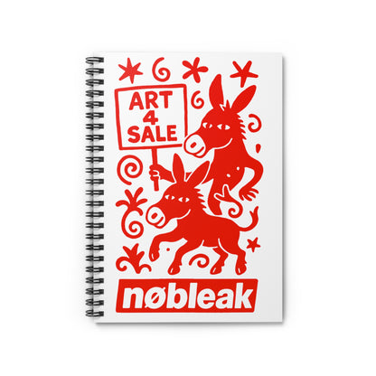 Artistic Spiral Notebook - Creative Journal for Artists, Gift for Students, Fun Stationery, Sketchbook, Unique Writing Pad