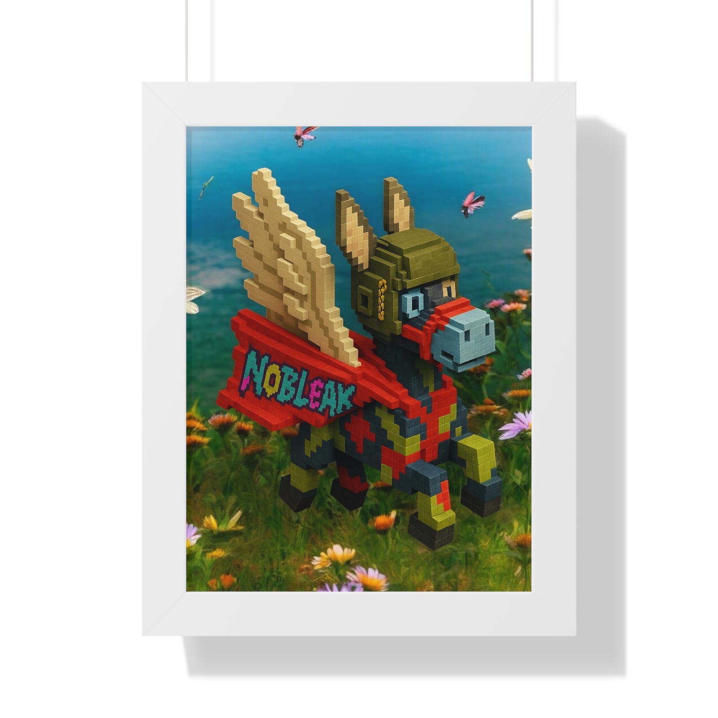 nøbleak Lego Framed Vertical Poster Art