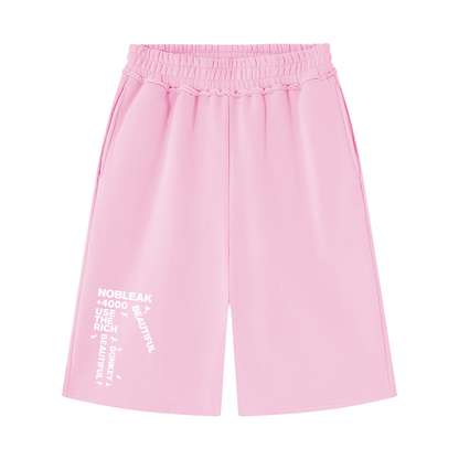 Unisex Raw Edge Fleece Essential Shorts