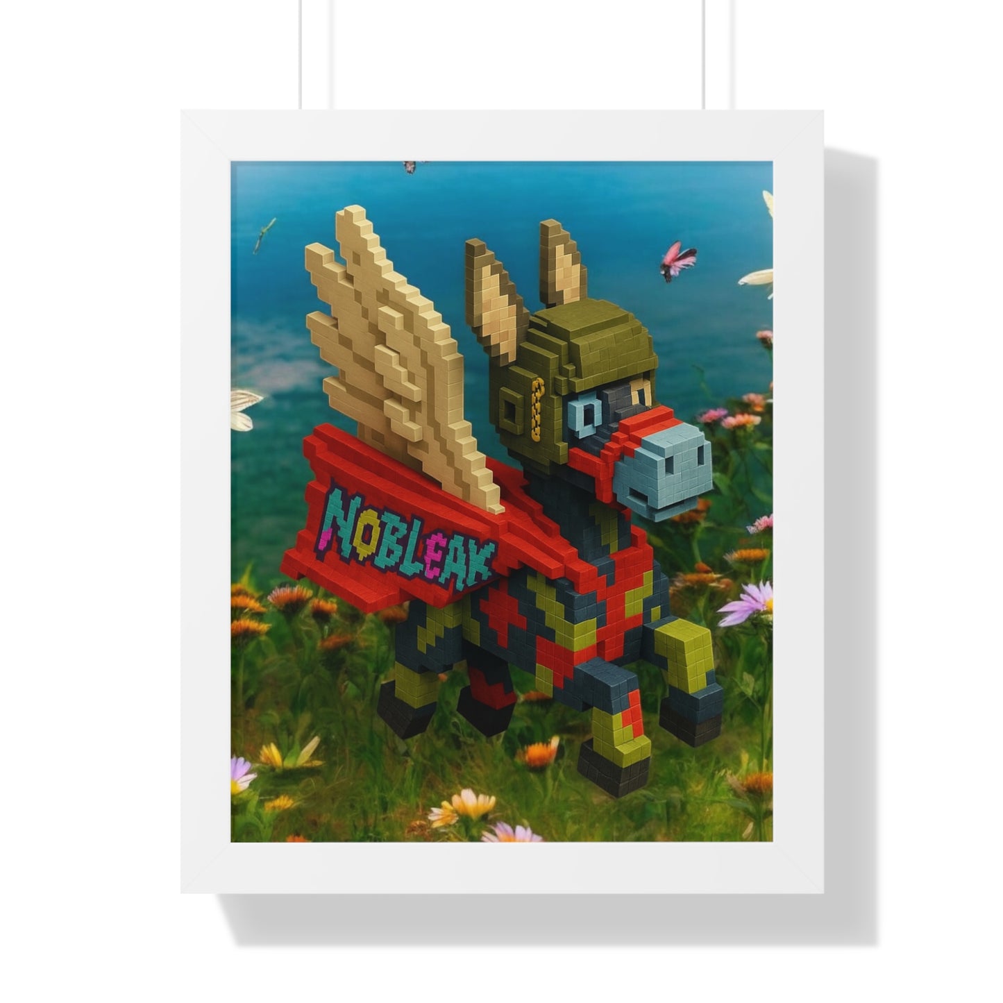 nøbleak Lego Framed Vertical Poster Art