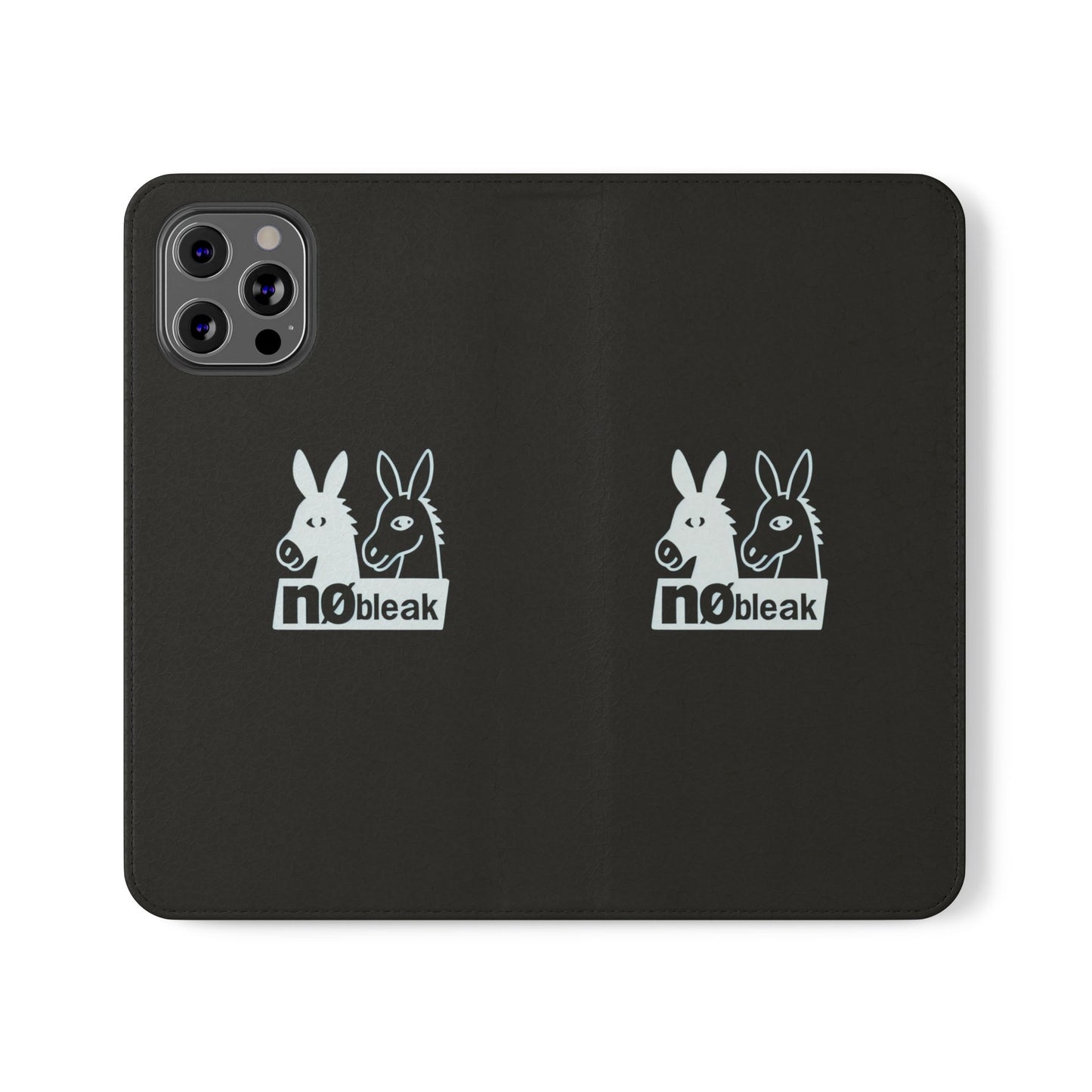 Stylish Flip Case with Unique Animal Design, Phone Protector, Gift for Animal Lovers, Customizable Phone Cover, Black Flip Wallet