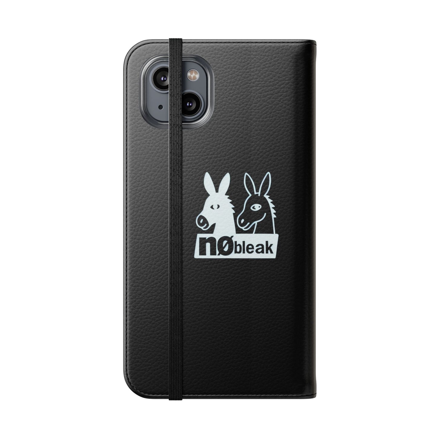 Stylish Flip Case with Unique Animal Design, Phone Protector, Gift for Animal Lovers, Customizable Phone Cover, Black Flip Wallet