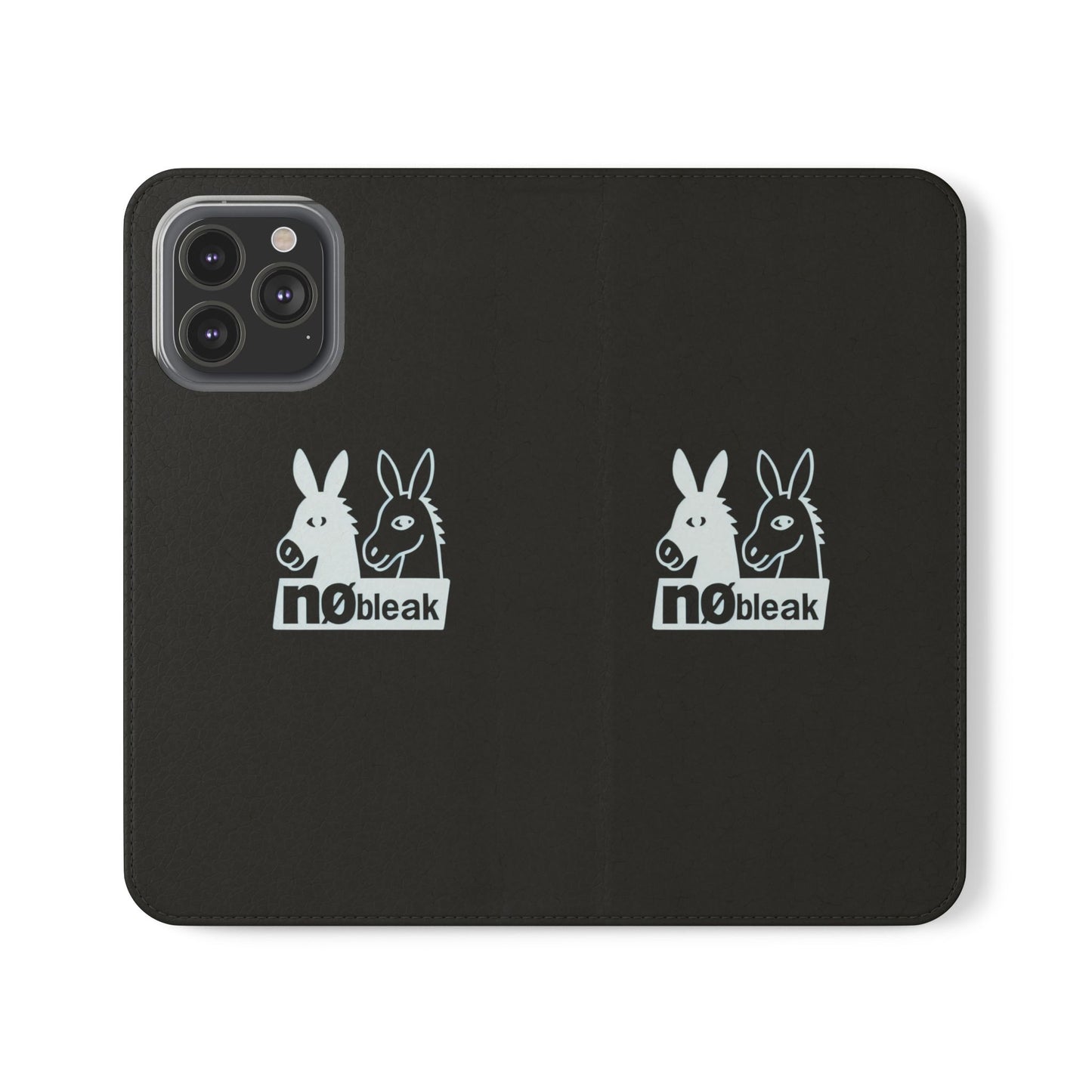 Stylish Flip Case with Unique Animal Design, Phone Protector, Gift for Animal Lovers, Customizable Phone Cover, Black Flip Wallet