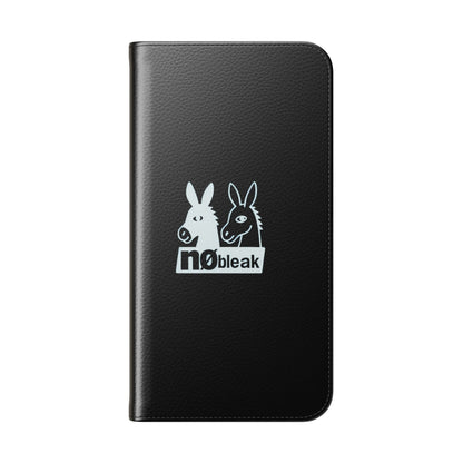 Stylish Flip Case with Unique Animal Design, Phone Protector, Gift for Animal Lovers, Customizable Phone Cover, Black Flip Wallet