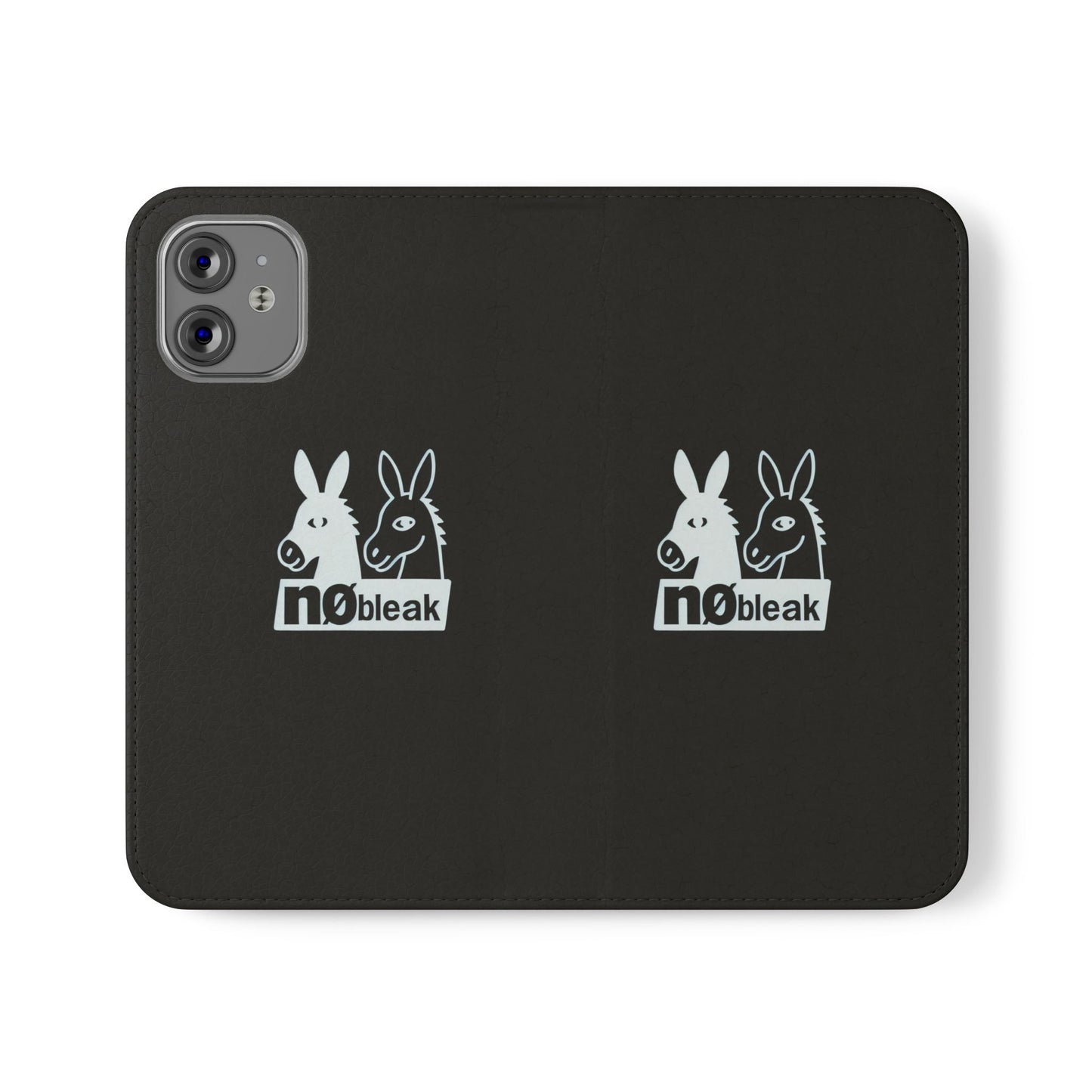 Stylish Flip Case with Unique Animal Design, Phone Protector, Gift for Animal Lovers, Customizable Phone Cover, Black Flip Wallet