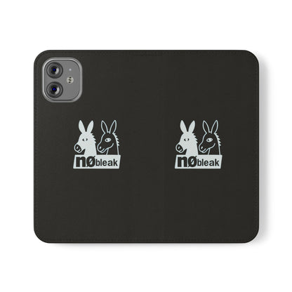 Stylish Flip Case with Unique Animal Design, Phone Protector, Gift for Animal Lovers, Customizable Phone Cover, Black Flip Wallet