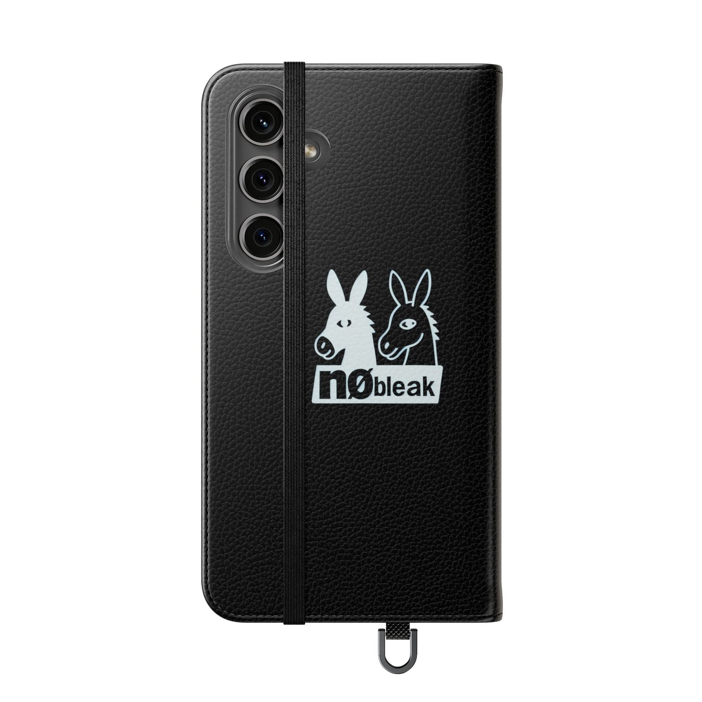 Stylish Flip Case with Unique Animal Design, Phone Protector, Gift for Animal Lovers, Customizable Phone Cover, Black Flip Wallet