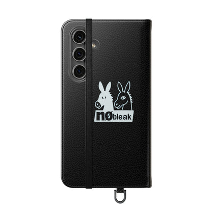 Stylish Flip Case with Unique Animal Design, Phone Protector, Gift for Animal Lovers, Customizable Phone Cover, Black Flip Wallet