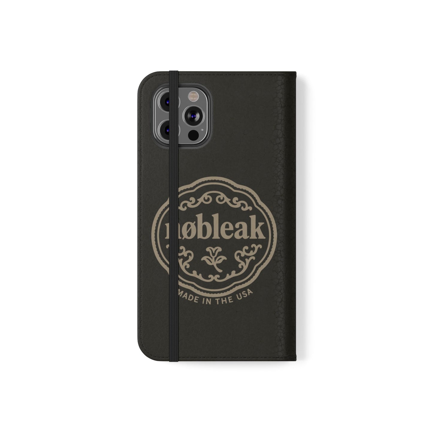 Elegant Leather Flip Case for Phones, Personalized Smartphone Case, Travel Wallet, Custom Gift for Her, Stylish Phone Protector