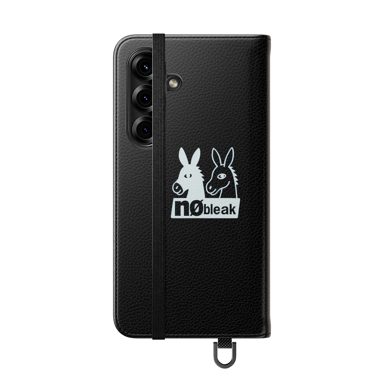Stylish Flip Case with Unique Animal Design, Phone Protector, Gift for Animal Lovers, Customizable Phone Cover, Black Flip Wallet