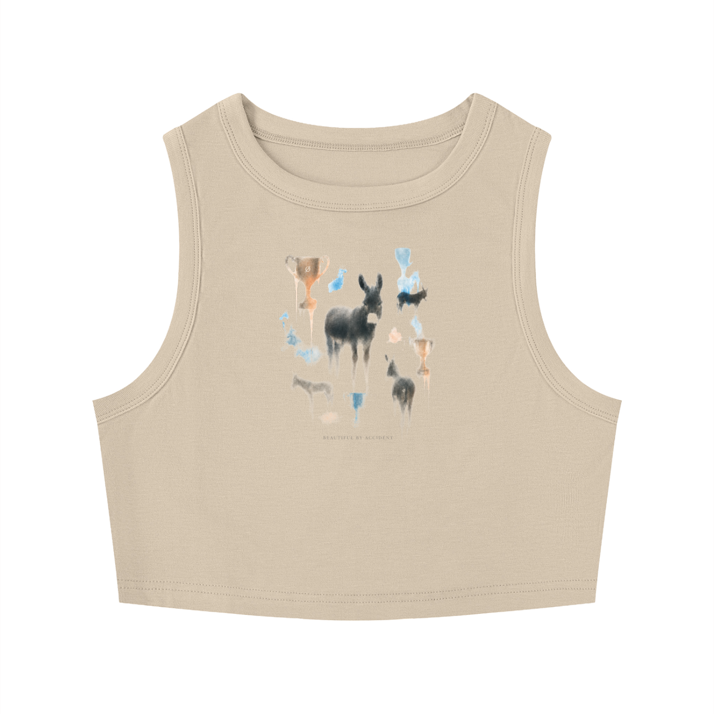 Women's Tight Crewneck Crop Tank Top