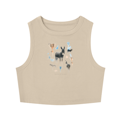 Women's Tight Crewneck Crop Tank Top