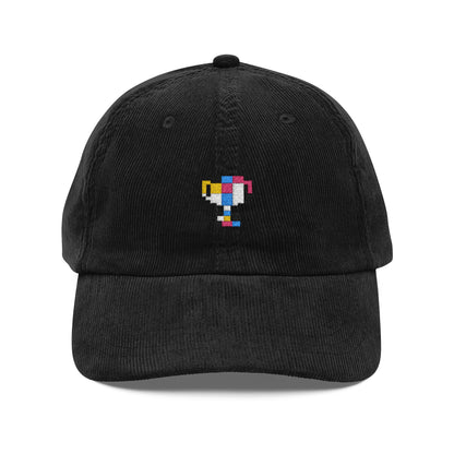 Unisex Corduroy Embroidered Trophy Cap — essential