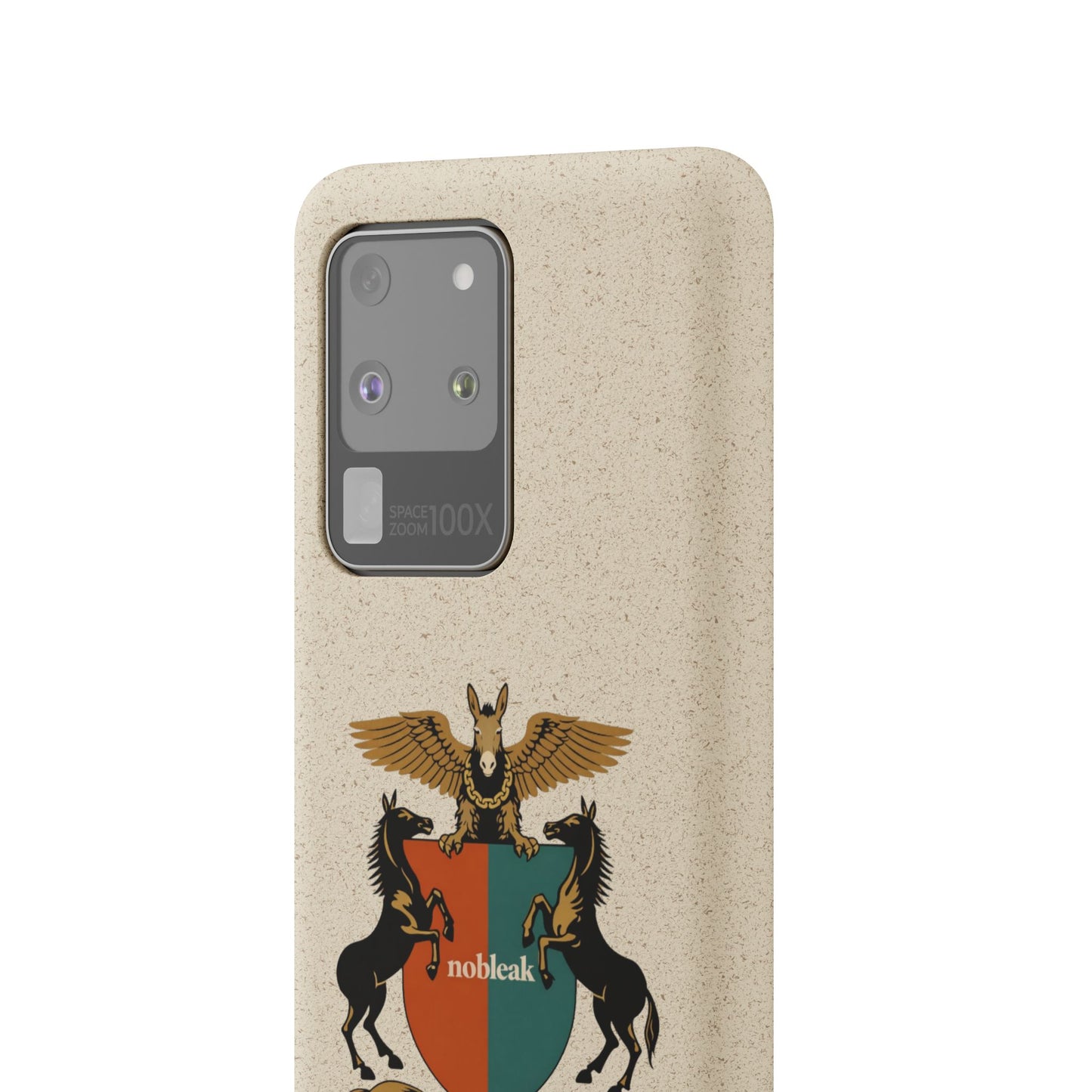 Biodegradable Phone Case — Vintage Coat of Arms Crest ("nobleak" & "Beautified by Accident")