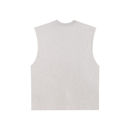 Men's Raw Edge Cotton Tank Top