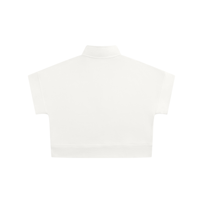 Women's Quarter Zip Crop Going out Sweatshirt