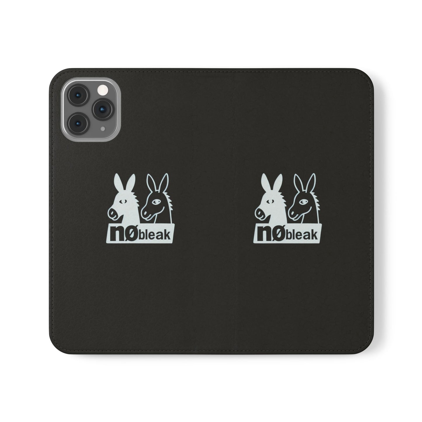 Stylish Flip Case with Unique Animal Design, Phone Protector, Gift for Animal Lovers, Customizable Phone Cover, Black Flip Wallet