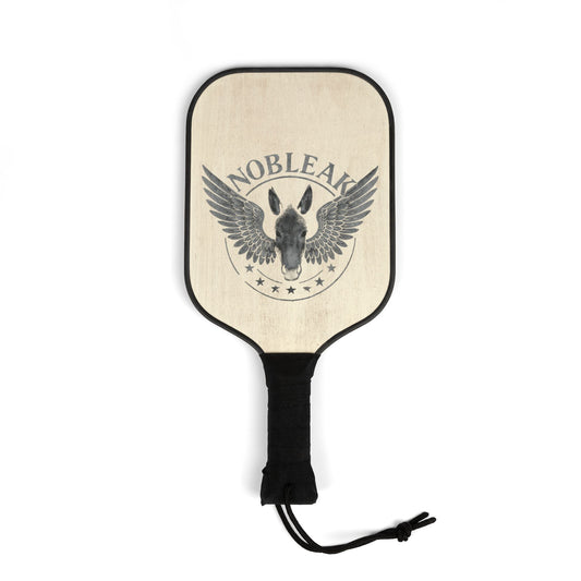 Nobleak Pickleball Paddle canvas Set — Vintage Winged Dog Logo Kit (2 Paddles + Balls)