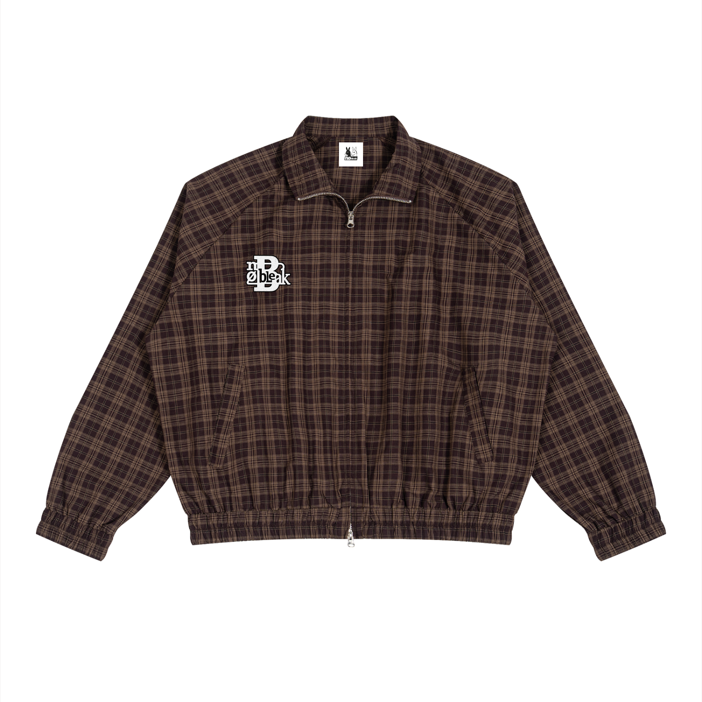 Unisex Plaid Full-Zip Track Jacket