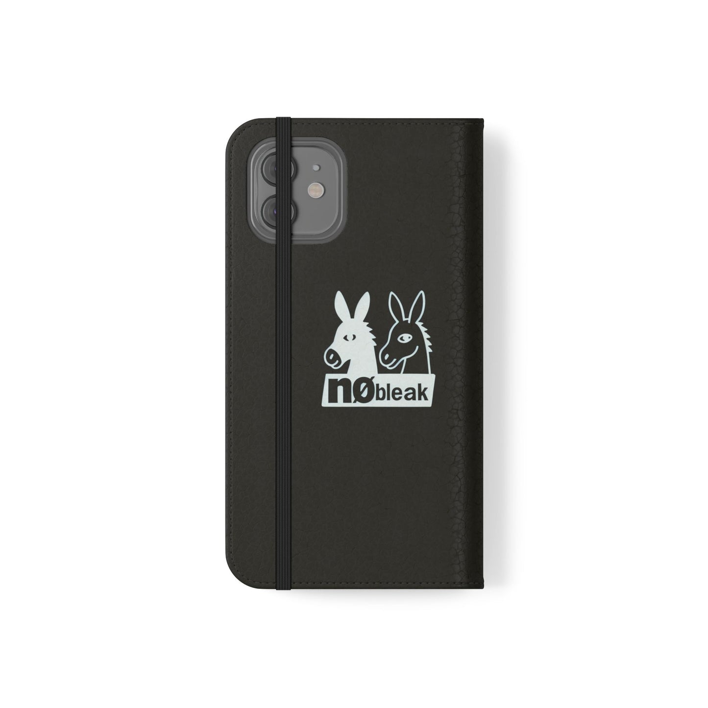 Stylish Flip Case with Unique Animal Design, Phone Protector, Gift for Animal Lovers, Customizable Phone Cover, Black Flip Wallet