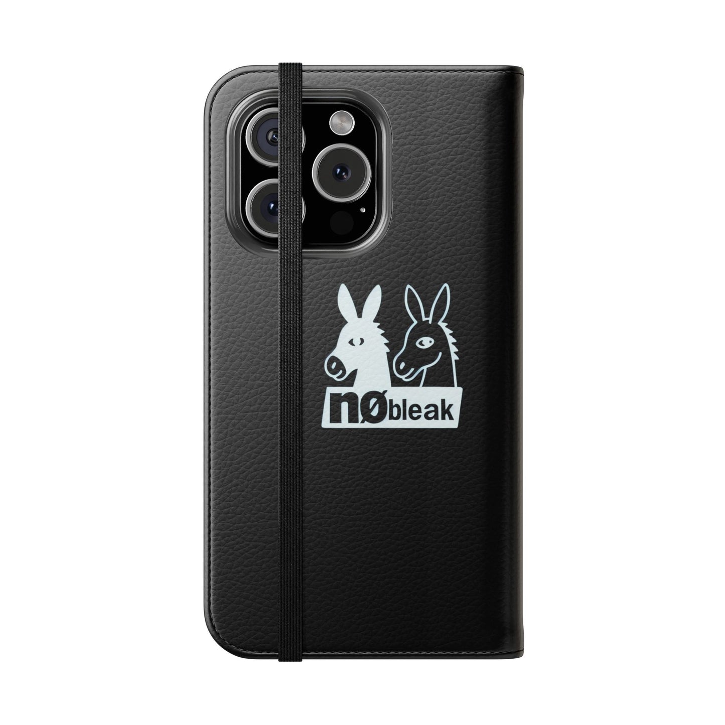 Stylish Flip Case with Unique Animal Design, Phone Protector, Gift for Animal Lovers, Customizable Phone Cover, Black Flip Wallet