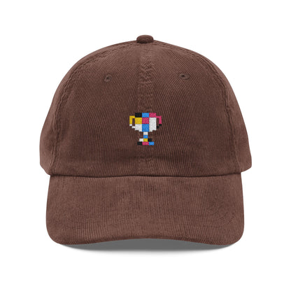 Unisex Corduroy Embroidered Trophy Cap — essential