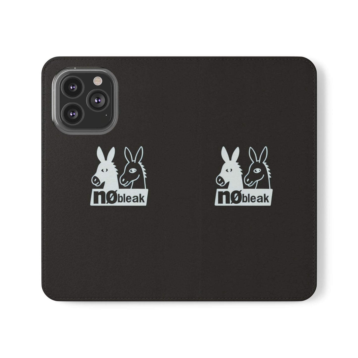 Stylish Flip Case with Unique Animal Design, Phone Protector, Gift for Animal Lovers, Customizable Phone Cover, Black Flip Wallet